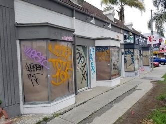 commercial graffiti in San Francisco that needs removal